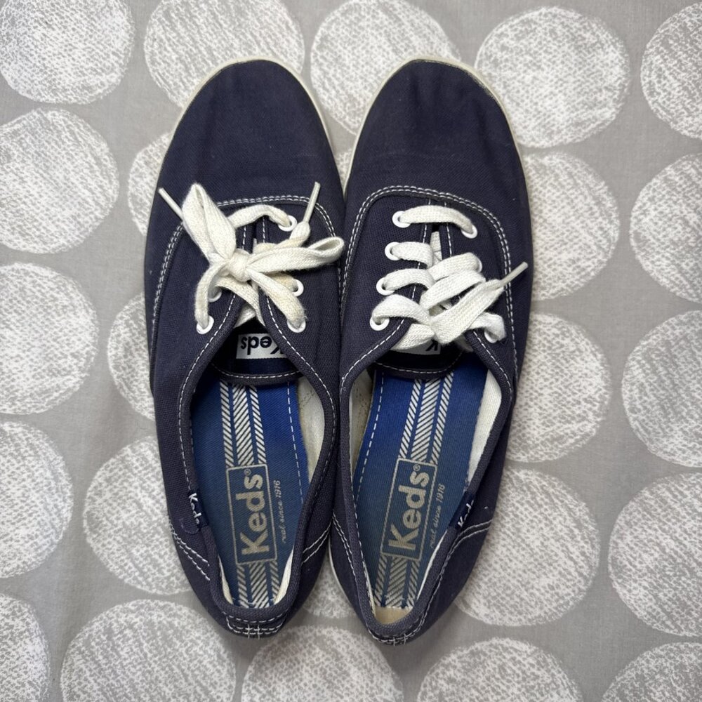 Keds Champion Solids Sneaker Navy Blue WF34200M Sz 7